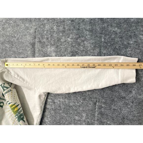 J. Crew Sweater Unisex XL Big Sky Clearwater Montana Cream Pullover Hiking - Picture 6 of 6